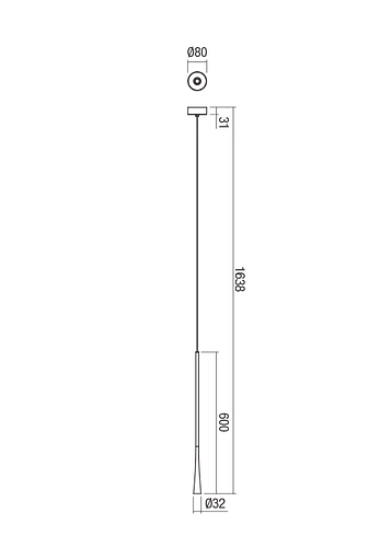 Подвесной светильник Redo ITO SU LED 600 7W 3000K WH (5.1.2) 01-1756 - фото 2