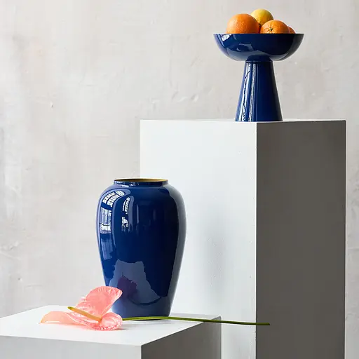 Фруктовница MBM HOME Элизиум железная глубокий синий - бронзовый 240х240х235 мм (BD-02 DEEP BLUE/BRONZE) - фото 10