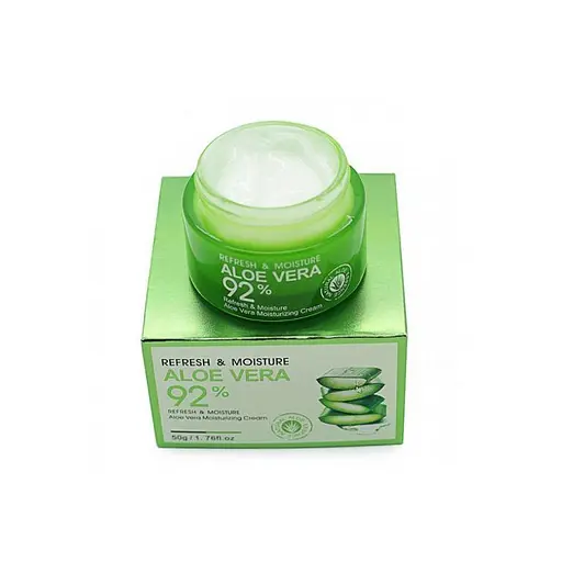 Багатофункціональний крем для обличчя Bioaqua з екстрактом алое вера Refresh & Moisture Aloe Vera 92% Cream 50 г