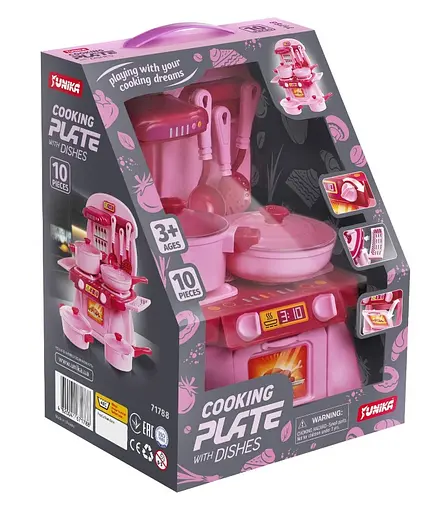 Набір Cooking Plate with Dishes, рожевий, 10 предметів, 1788