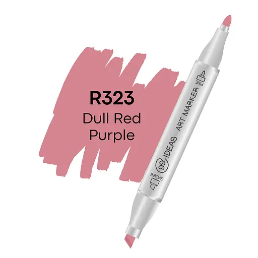 Маркер двухсторонний Тусклый красно-фиолетовый, R323, 99IDEAS