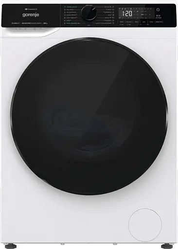 Стирально-сушильная машина Gorenje фронтальная 9 (6) кг 1400 A 55см инвертор дисплей Wi-Fi белый - фото 8