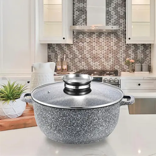 Кастрюля Gusto GT-2604-24 покрытие Ceramic Snow 24 x 11.5 cм 4.5 л (146314) - фото 2