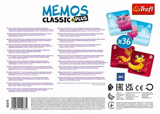 Настільна гра Trefl Мемо Класичні. Милі монстрики (Memos Classic+ Cute monsters) (02273) - фото 3