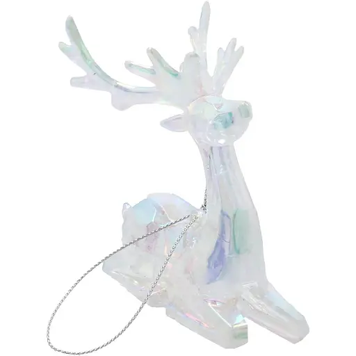 Украшение декоративное Chomik Олень пластик перламутр 8x9 см (BAI5881) - фото 3