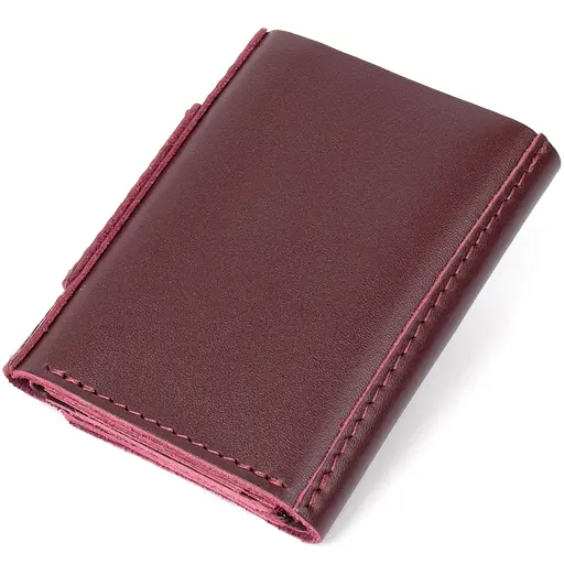 Женское кожаное портмоне Grande Pelle 8х10х1.5 см acs0018764 - фото 2