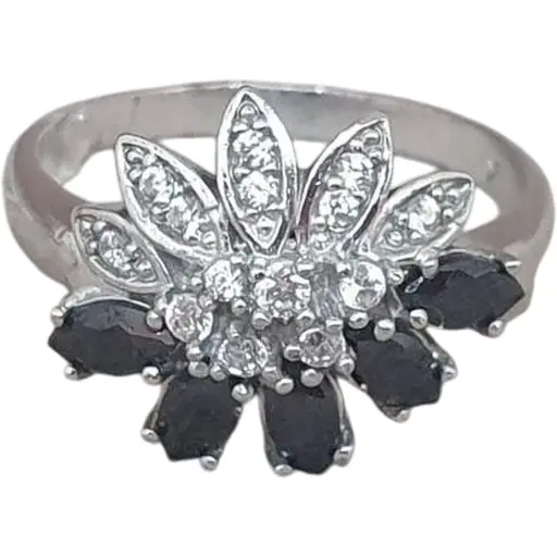 Серебряное кольцо Агни Эдельвейс с фианитами. 1880/9Р-CZ 16,5