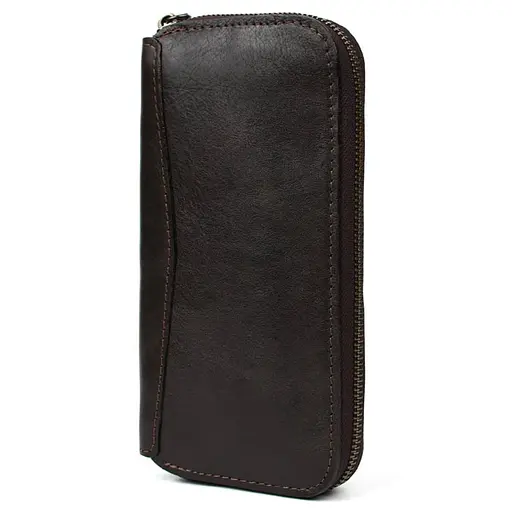 Кожаный кошелек клатч на молнии Tarwa 20х9х2.5 см sum0028517 - фото 3