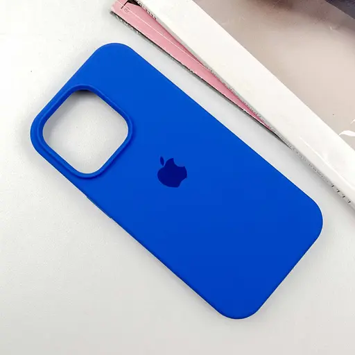 Чохол Silicone Case Full Protective (AA) для Apple iPhone 15 Pro Max (6.7) Синій / Capri Blue - фото 2