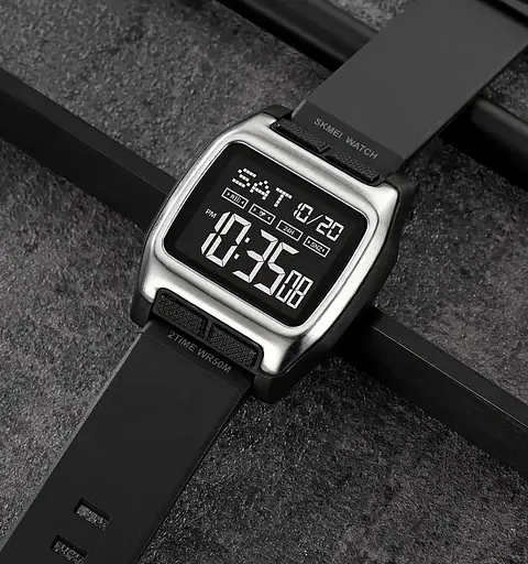 Часы мужские спортивные наручные Skmei 2193 (Серебристый) - фото 4