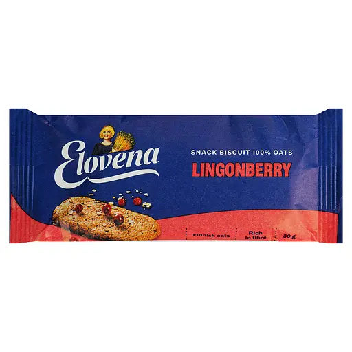 Галета ELOVENA з вівса з брусницею 30 г (395342)