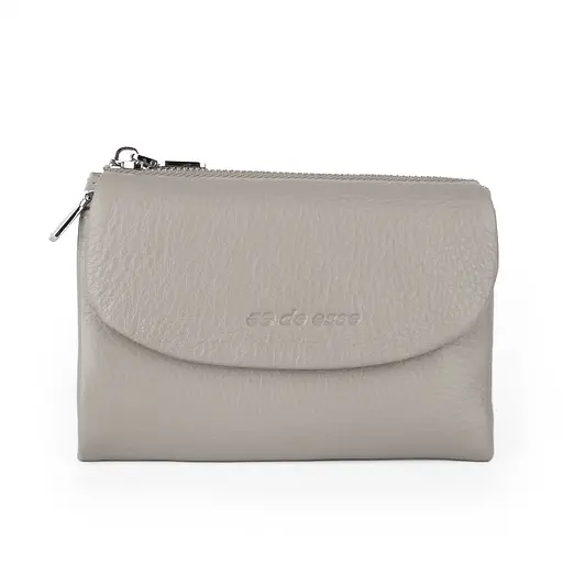 Гаманець жіночий шкіряний De Esse LC68308 -102 світло-сірий на магніті - фото 1