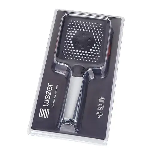 Ручний душ 3 режими, хром Wezer WKY-40, Хром - фото 3