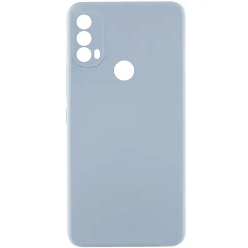 Чехол Silicone Cover Lakshmi Full Camera (AAA) для Motorola Moto E40 Голубой/Sweet Blue