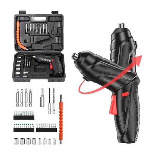 Електрична викрутка-трансформер 48 елементів мінішурупокрут 3,6 В,1800 мА·год - фото 2