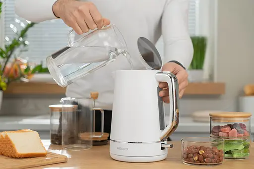 Ardesto Электрочайник 1.7л, Otter, пластик, белый матовый - фото 7