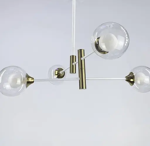 Дворівнева сучасна люстра з подвійним плафоном | Арт. AOC 7/4 | Line F - фото 7