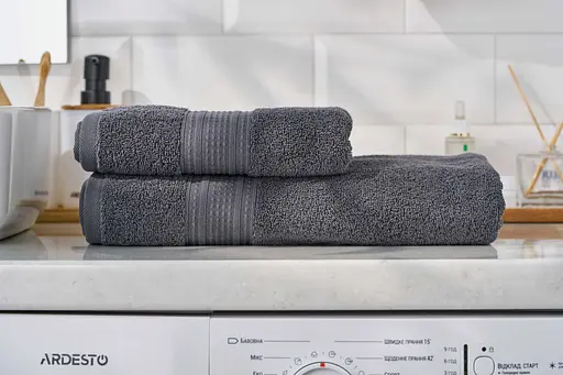 Полотенце махровое Ardesto SuperSoft 30х50 см 100% хлопок темно-серое (ART2230MC)  - фото 9