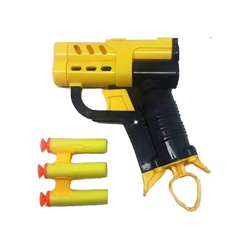 Пістолет, 10 см, м’які кулі-присоски 3 шт., MH-400-01A (В асортименті)