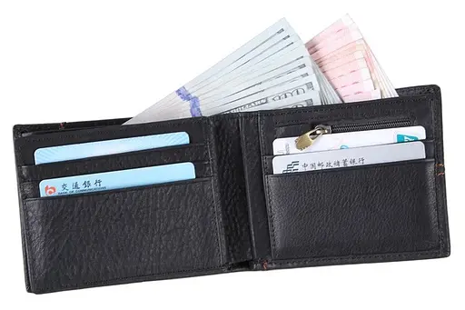 Мужской кожаный кошелек Vintage 12x9.5 см acs0015365 - фото 9