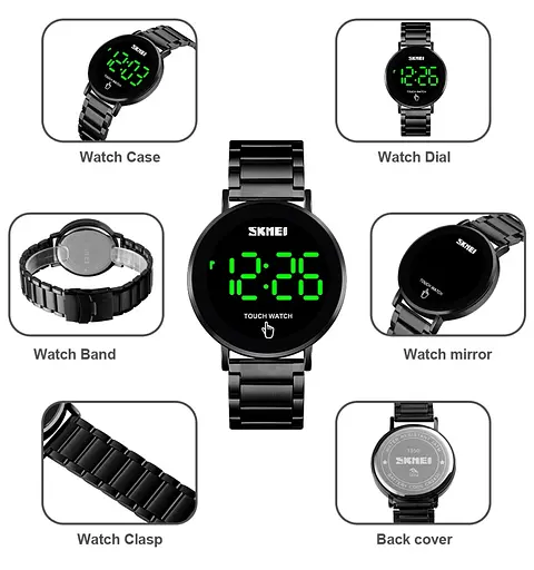 Наручний годинник Skmei 1550 Black, 1550SBK (18362) - фото 8