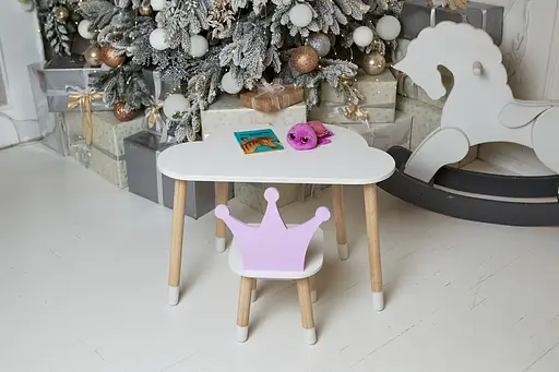 Дитячий столик Хмара та стільчик Корона фіолетова - фото 7