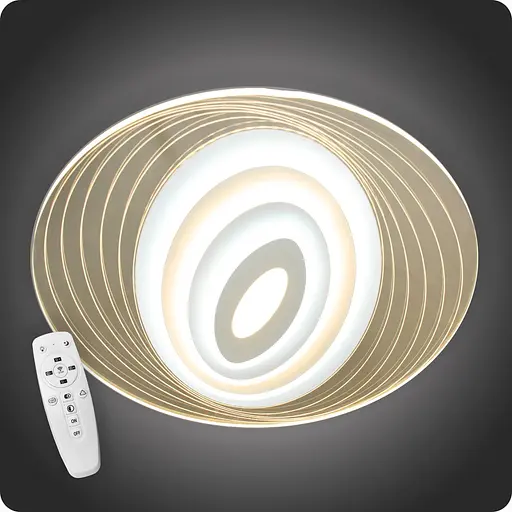 Люстра світлодіодна 517 Dlight 3color з пультом 60Вт Білий (01893) - фото 2