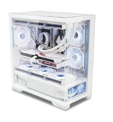 Корпус ALmordor QX25M LCD без блока питания, белый (ALQX25MWH_LCD) - фото 1