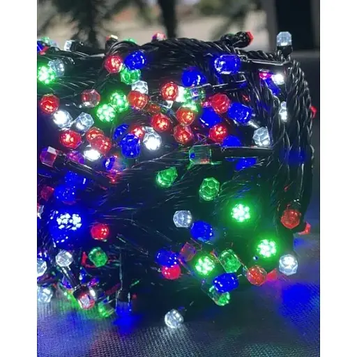 Новогодняя гирлянда Рубин 30 м 500 Цветных лампочек - фото 1