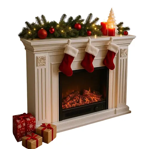 Електричний камін Bluetooth звук потріскування дров Valencia 1500Вт (10080114) - фото 2