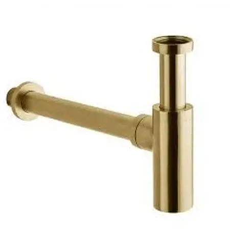 Сифон для раковини Paffoni 1”1/4G honey gold brushed ZACC240HGSP, Золотий - фото 1