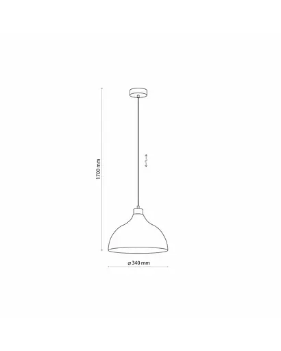 Подвесной светильник TK Lighting 5665 Cap E27 1x15W IP20 - фото 3