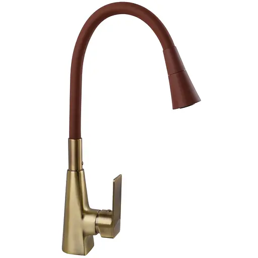 Смеситель для кухни DOMINO Dionis DDD-203SM-BR-R10 бронзовый с душевой насадкой для удобства и стиля - фото 2