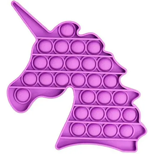 Сенсорна іграшка Pop it антистрес єдиноріг фіолетовий - фото 1