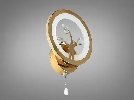 Світлодіодний приліжковий декоративний світильник Romin 16W золото - фото 3