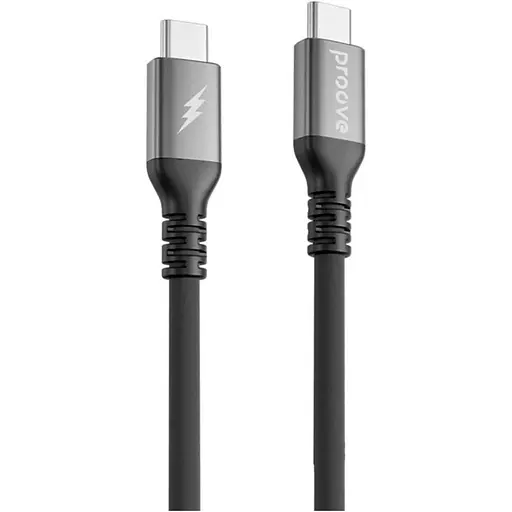 Кабель Proove ReGen Silicone USB-C to USB-C 60W 1m Black (CCRS60002201) [130623]