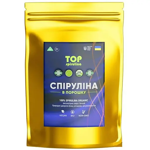 Спіруліна TOP Spirulina 500 г 100 порцій