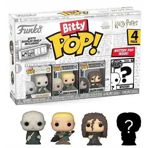 Набор фигурок Funko Bitty Pop Битти поп Voldemort 4 Pack Harry Potter Гарри Поттер 3 см BP V4P HP - фото 1