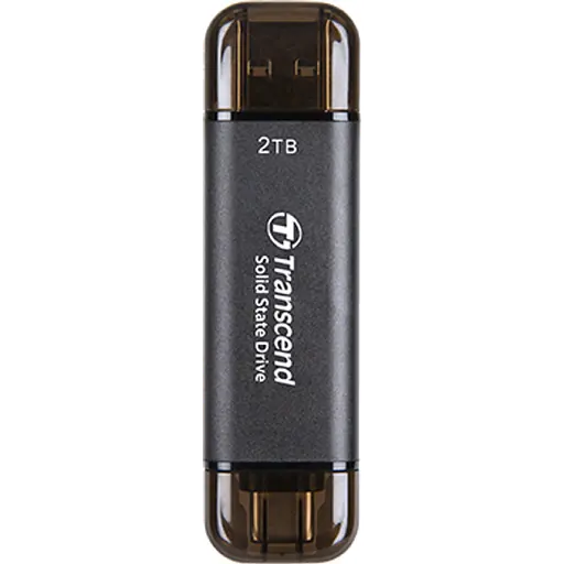SSD-накопитель Transcend ESD310C 2 ТБ, USB Type C/A Gray (TS2TESD310C) (6900652) - фото 1