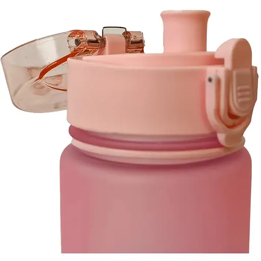 Бутылка для воды Gusto GT-699008-450 Step 450 мл розовая (144365) - фото 3