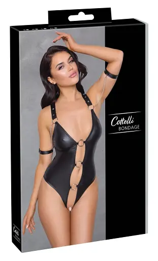 Боди Cottelli Collection Bondage Ouvert S черный - фото 5