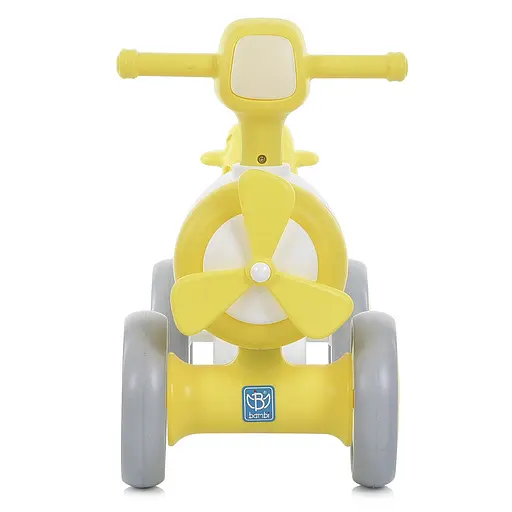 Яскрава каталка-толокар Bambi M 5854E: веселий старт для вашої дитини, білий з жовтим - фото 5