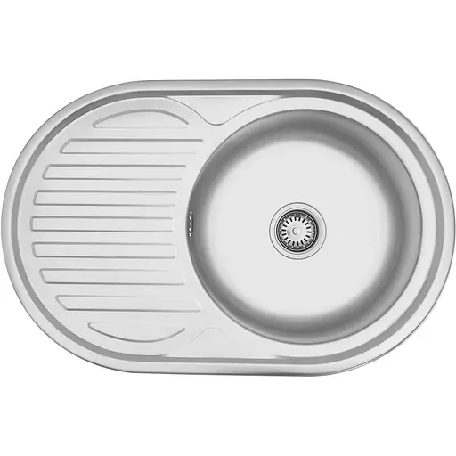 Кухонная мойка Kroner KRP Satin - 7750 (0,6 мм) (CV022787) - фото 1