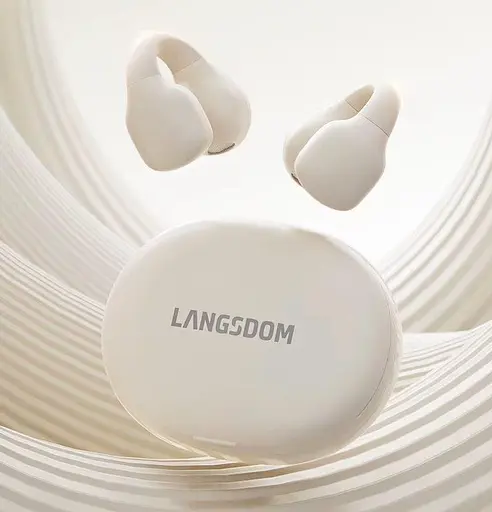 Бездротові кісткові навушники-кліпси Langsdom ClipBuds R2 з спрямованим звуком і Bluetooth 5.4 - фото 2