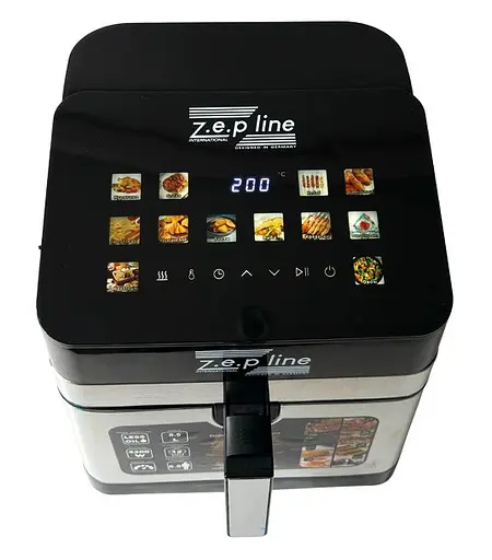 Аэрофритюрница-аэрогриль Zepline ZP-00343 объем 13 л, 12 режимов, смотровое окно, 4200 Вт - фото 2