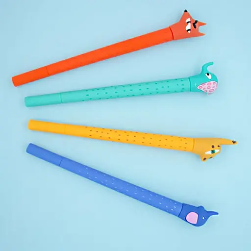 Ручка гелевая Силиконовые Зверята, 17103 (в ассортименте) - фото 2