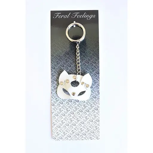 Брелок Feral Feelings Кішечка Білий - фото 2