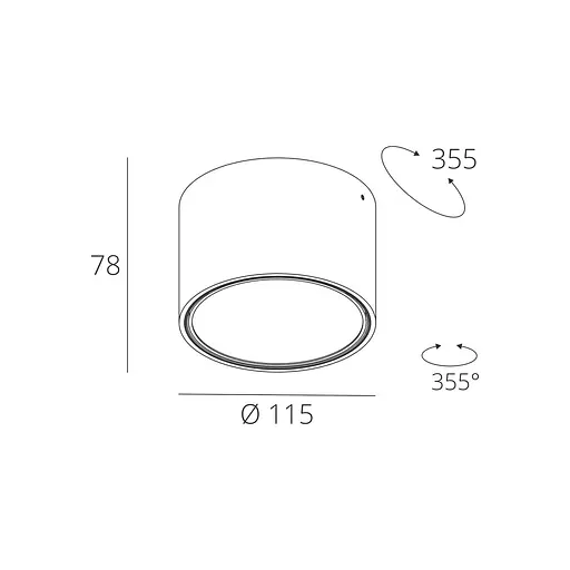 Точковий світильник Skarlat RDLC79026 7W BK 3000K - фото 2