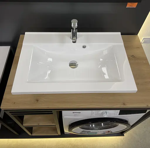 Раковина Adamant умивальник QUANTO штучний камінь прямокутна - фото 2