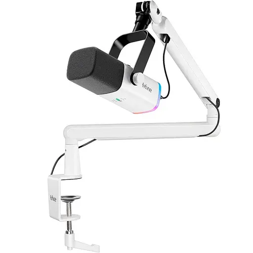 Мікрофон Fifine TAM8W USB White (TAM8W) - фото 2